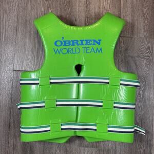Vintage O’Brien World Team USA Ski Vest Life Jacket Green Size Large 40-43”
